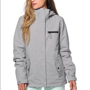 Roxy Jetty Solid Grey 10K Snowboard Jacket